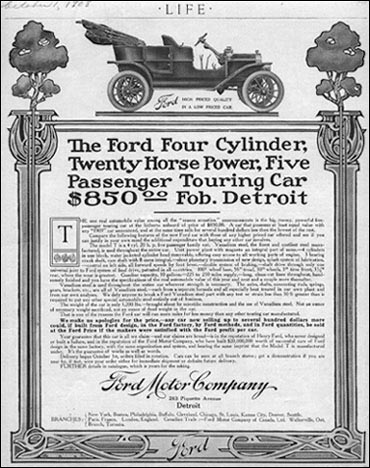 Advertentie T Ford