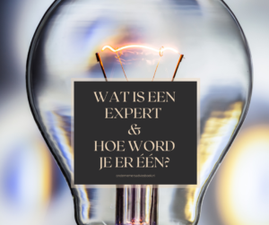 wat is een expert en hoe word je er één?