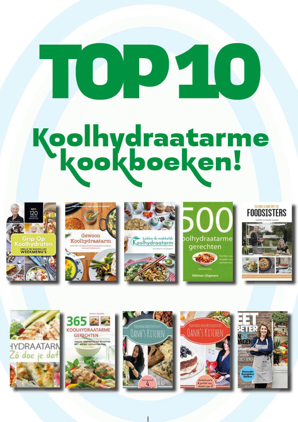 TOP10 Koolhydraatarme kookboeken