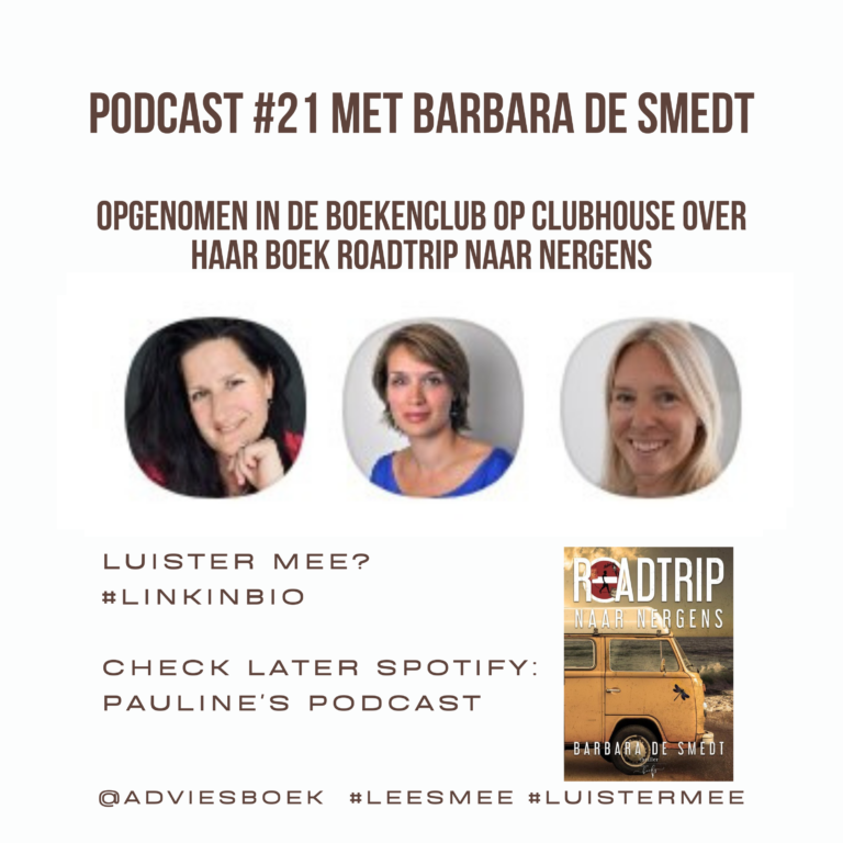 Podcast met Barbara de Smedt met haar boek Roadtrip naar Nergens