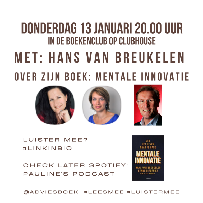 podcast met Hans van Breukelen over zijn boek Mentale Innovatie