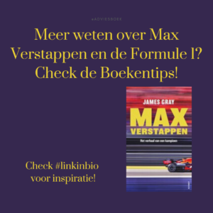 Boekentips over Max Verstappen en formule1