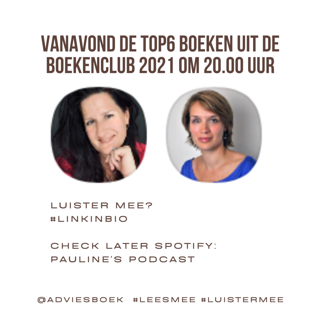 Jaaroverzicht 2021 met de TOP6 boeken uit de boekenclub op clubhouse