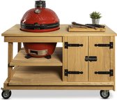 BBQ's zoals deze Eiken tafel met kast en Kamado Joe Classic of Big Joe 3 bij bol.com